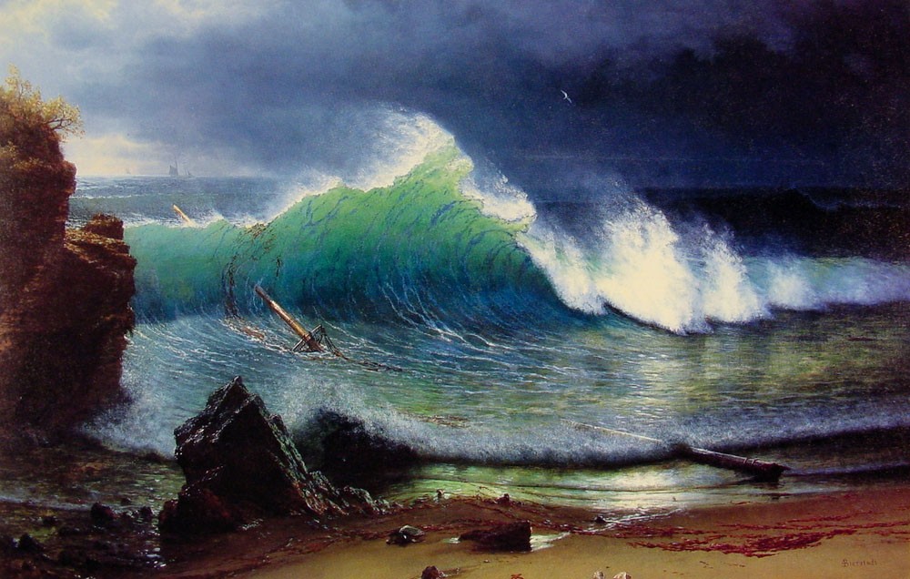 Albert Bierstadt The Shore of the Turquoise Sea